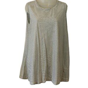 The Lady & The Sailor Striped Sleeveless Top Blue White 3 8-10 M/L